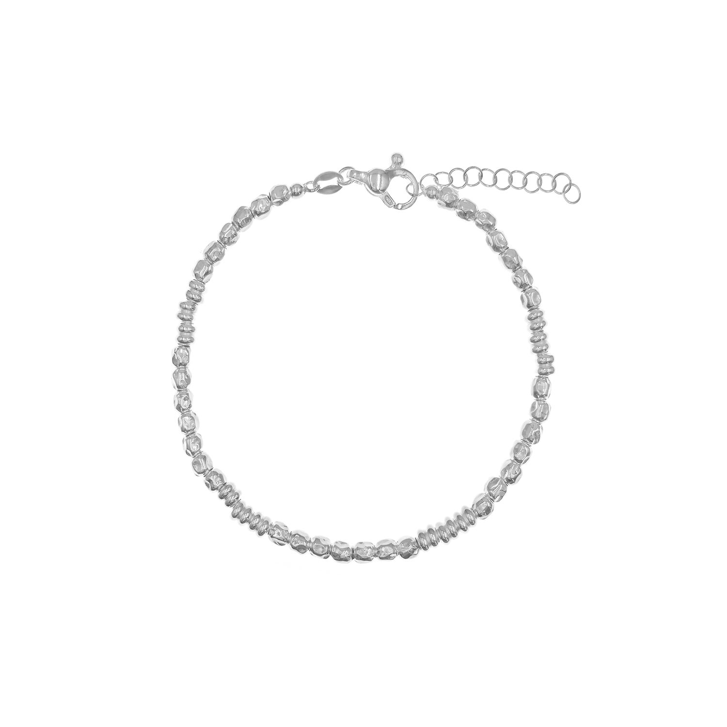 Pulsera Bolitas& Cubos Plata 925 Hombre